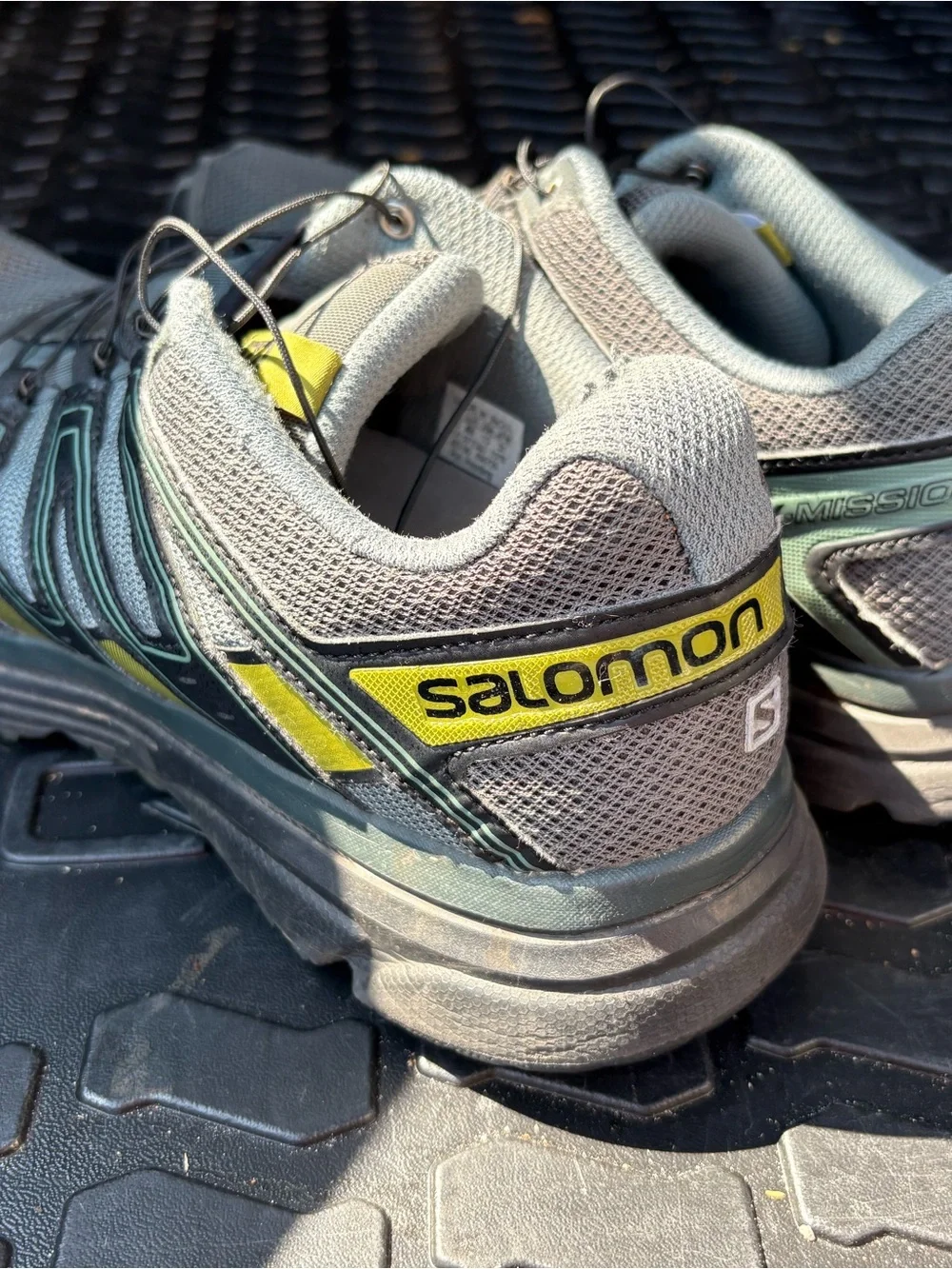 SALMON X-Mission 3 Trail Running Hiking Shoes Gray qquicklace Size 13